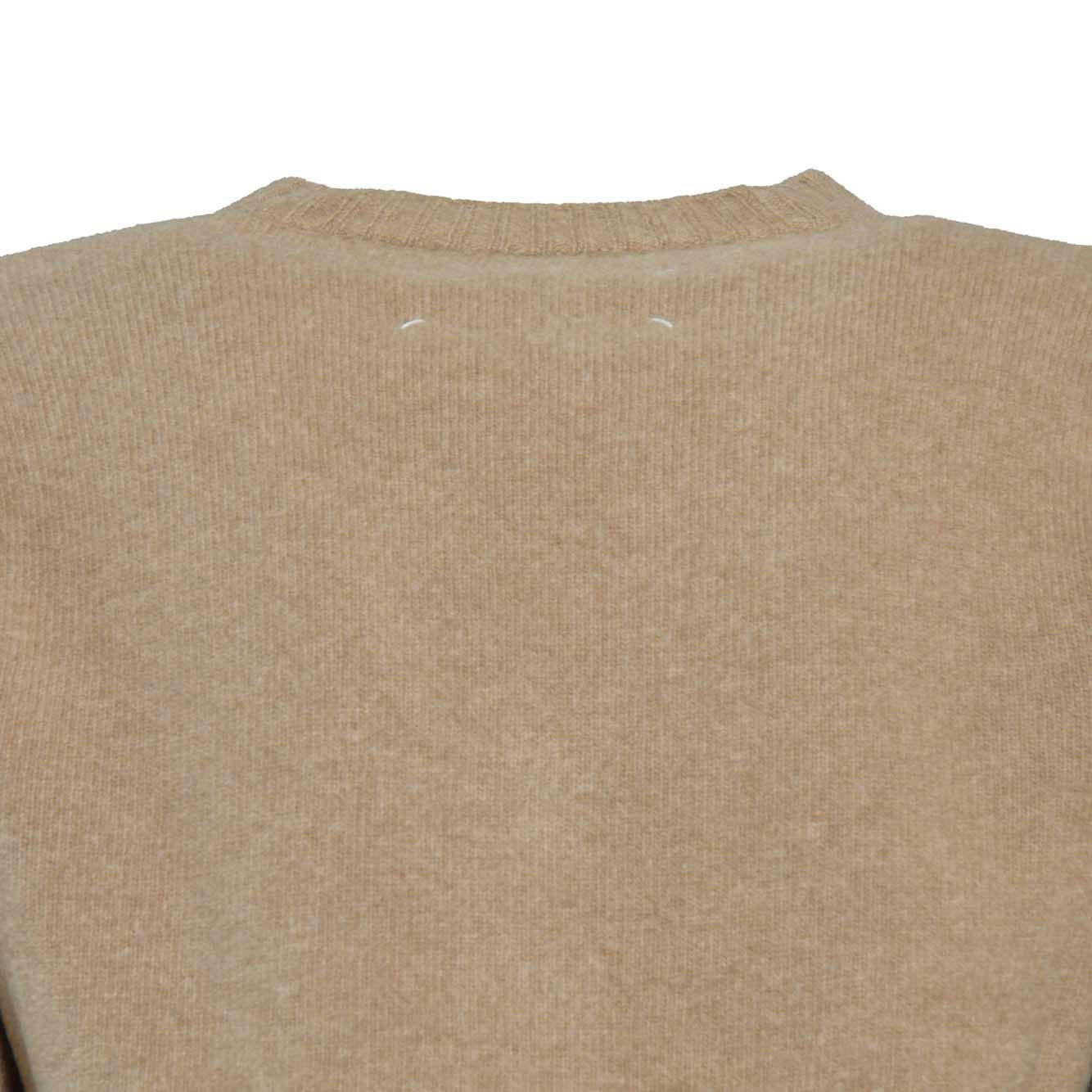 Cardigan in lambswool cammello Maison Margiela