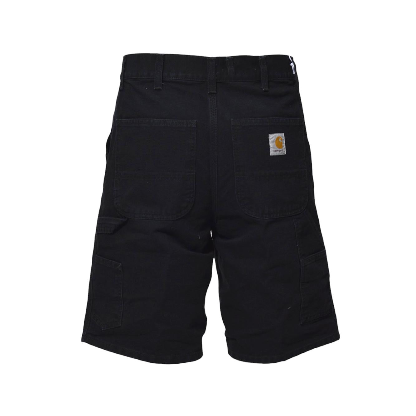 Bermuda Single Knee in tela nera Carhartt Wip