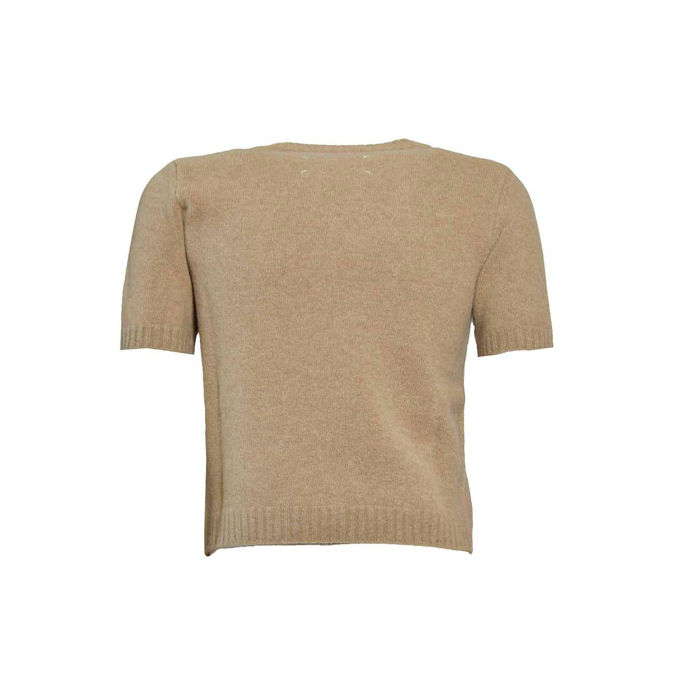 Top in lambswool cammello Maison Margiela