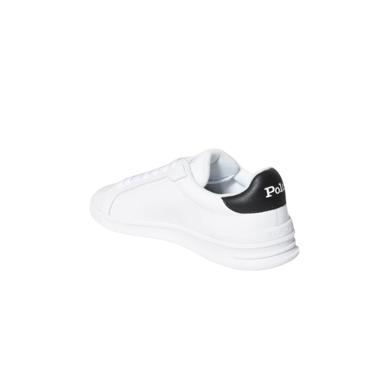 Sneaker Heritage Court II in pelle bianca Ralph Lauren