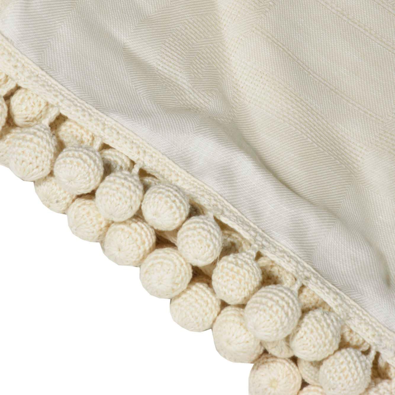 Stola Fumana in tessuto jacquard bianco burro Max Mara