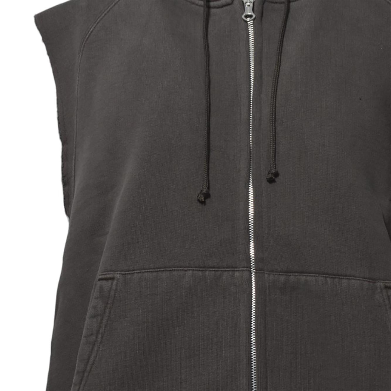Gilet Motor con cappuccio in cotone marrone Our Legacy