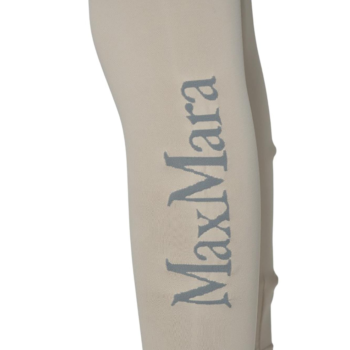 Leggings Basilea tecnici sabbia con logo 'S Max Mara