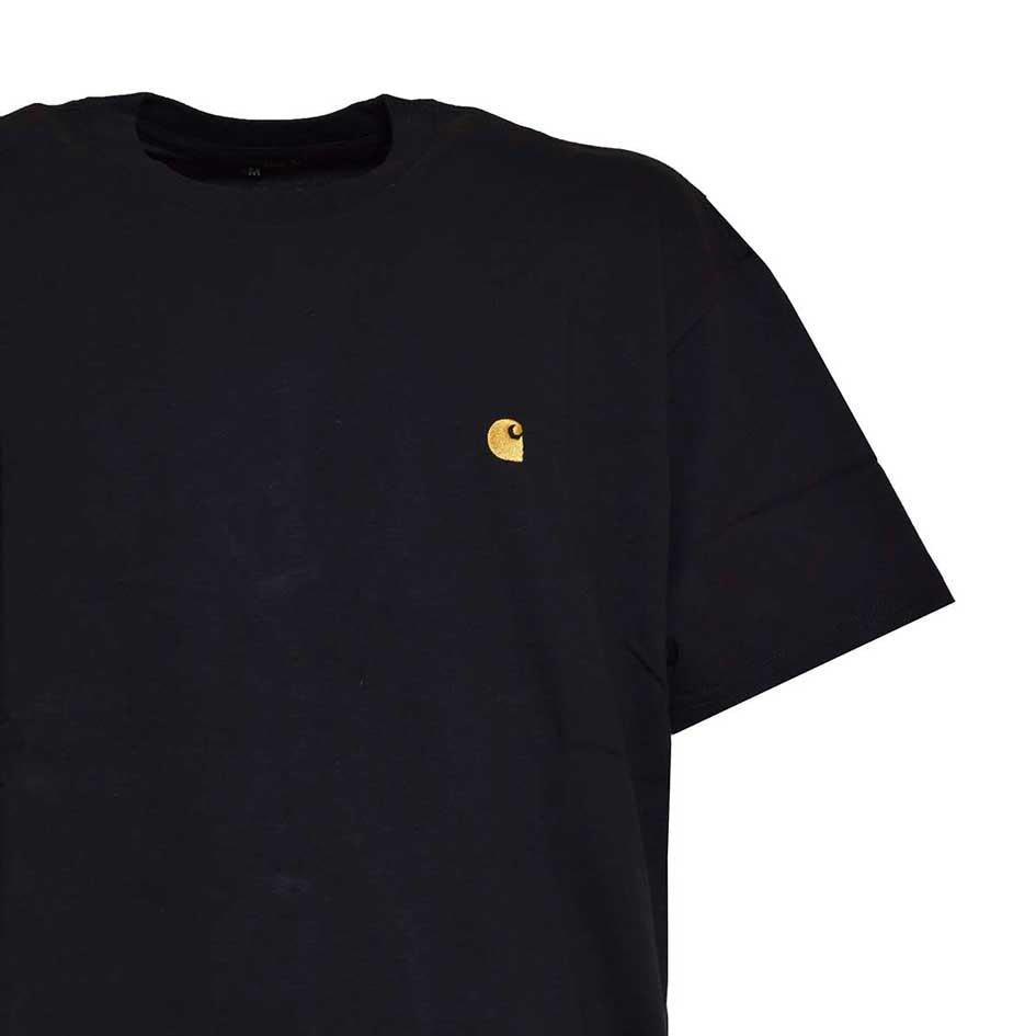 T-shirt Chase nera con logo Carhartt