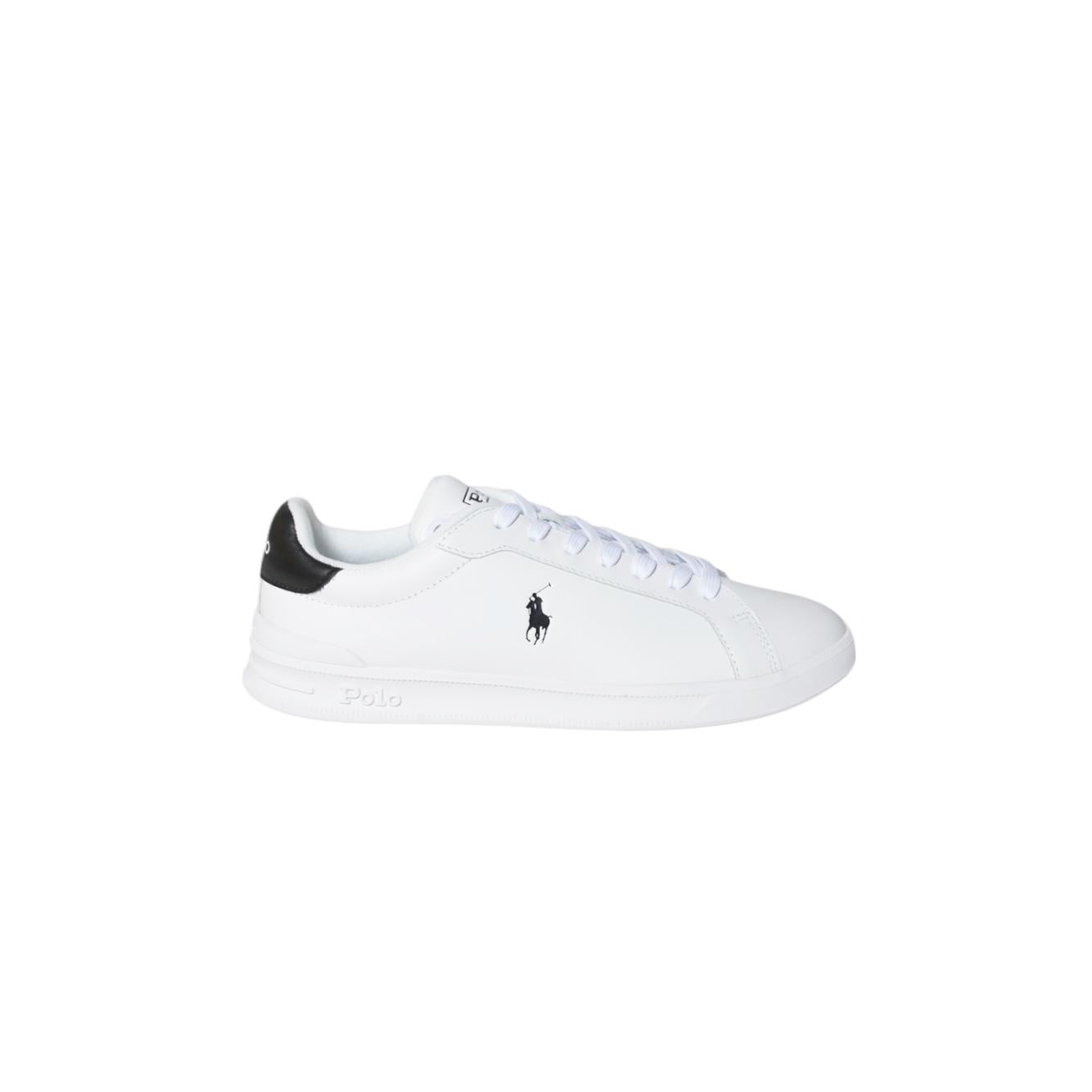 Sneaker Heritage Court II in pelle bianca Ralph Lauren