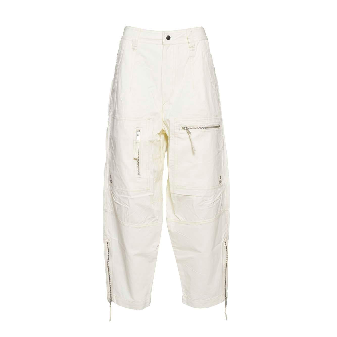 Pantalone Kelvin cargo in cotone bianco Marant Etòile