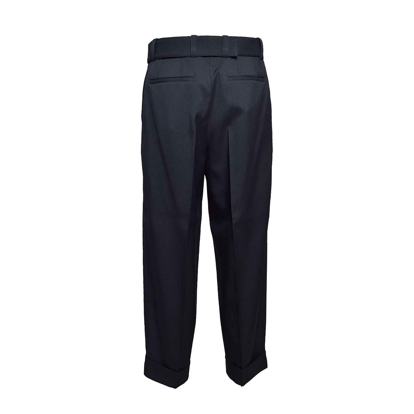Pantalone in gabardine blu Jil Sander