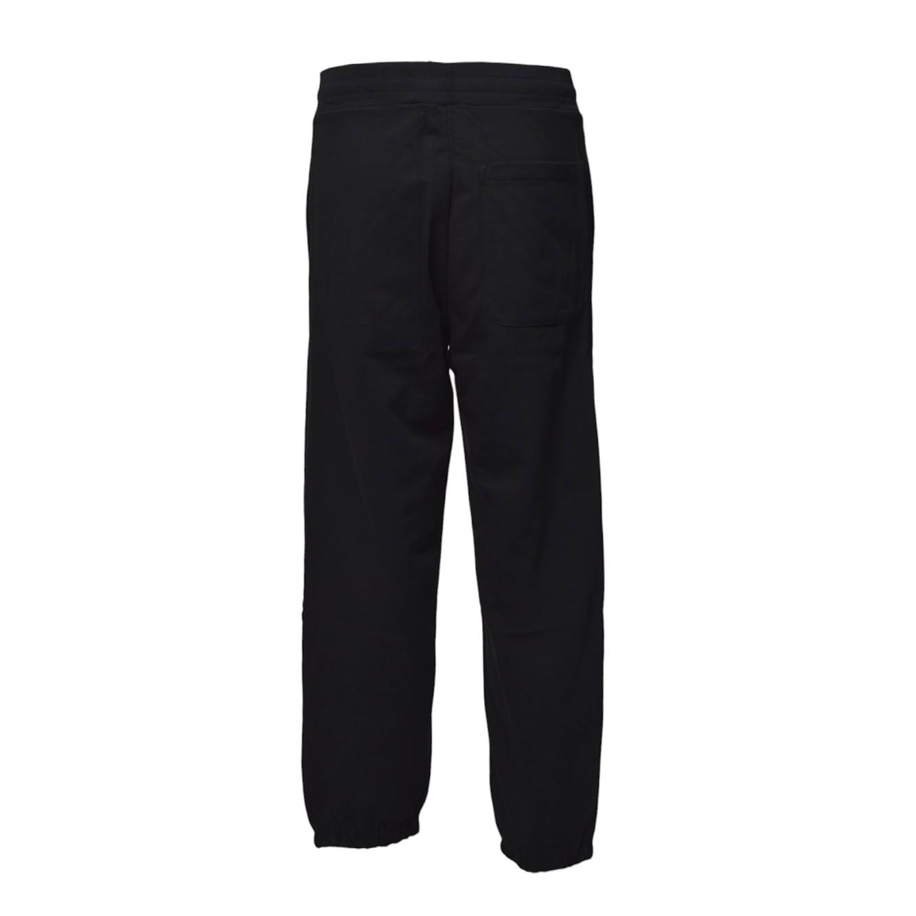 Pantalone sportivo in cotone nero MSGM