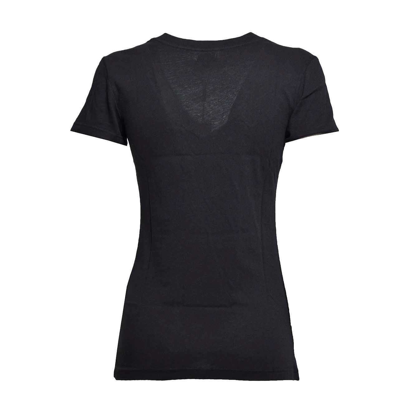 T-shirt Becca con scollo a V nera L'Agence