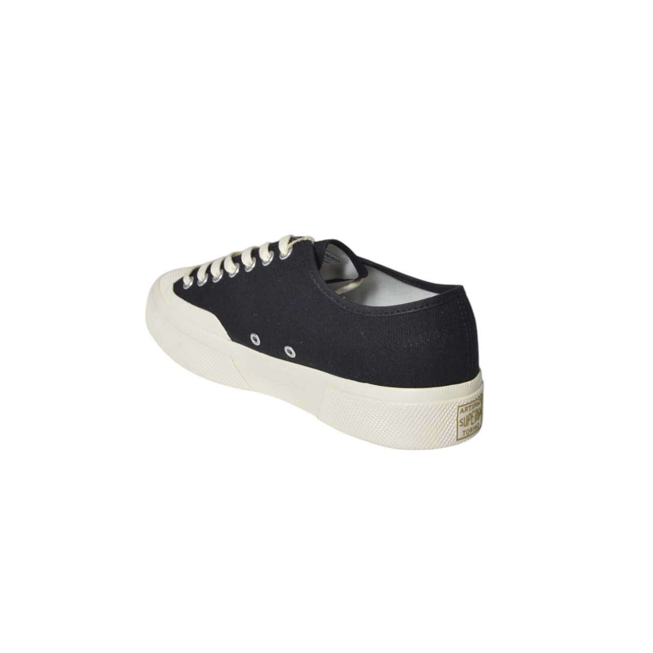 Sneakers 2432 Works Hairy in canvas nero Superga
