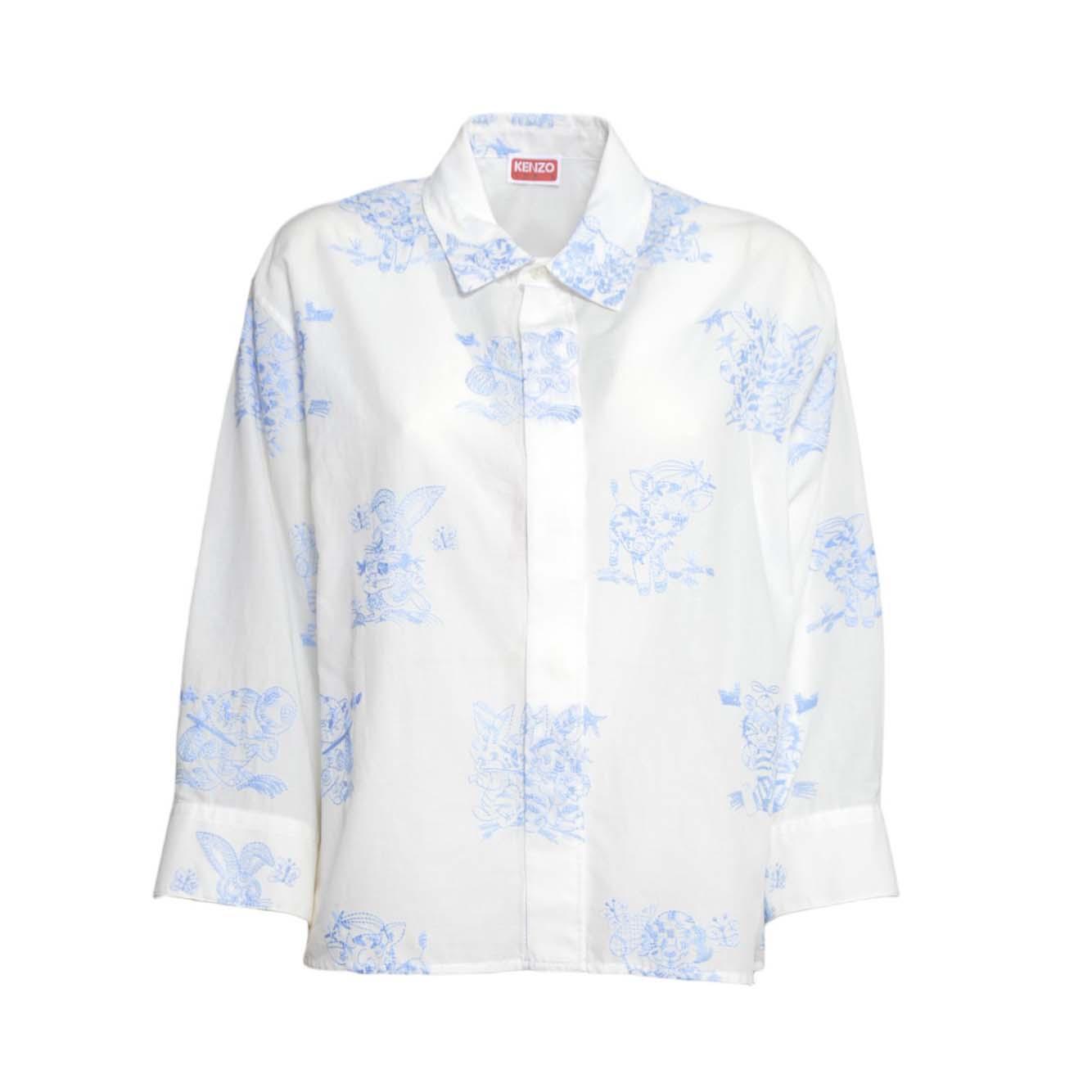 kenzo cartoon 3/4 slleves shirt