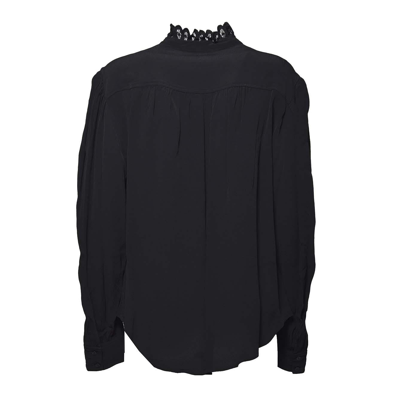 Blusa Estela in viscosa nera Marant Etòile
