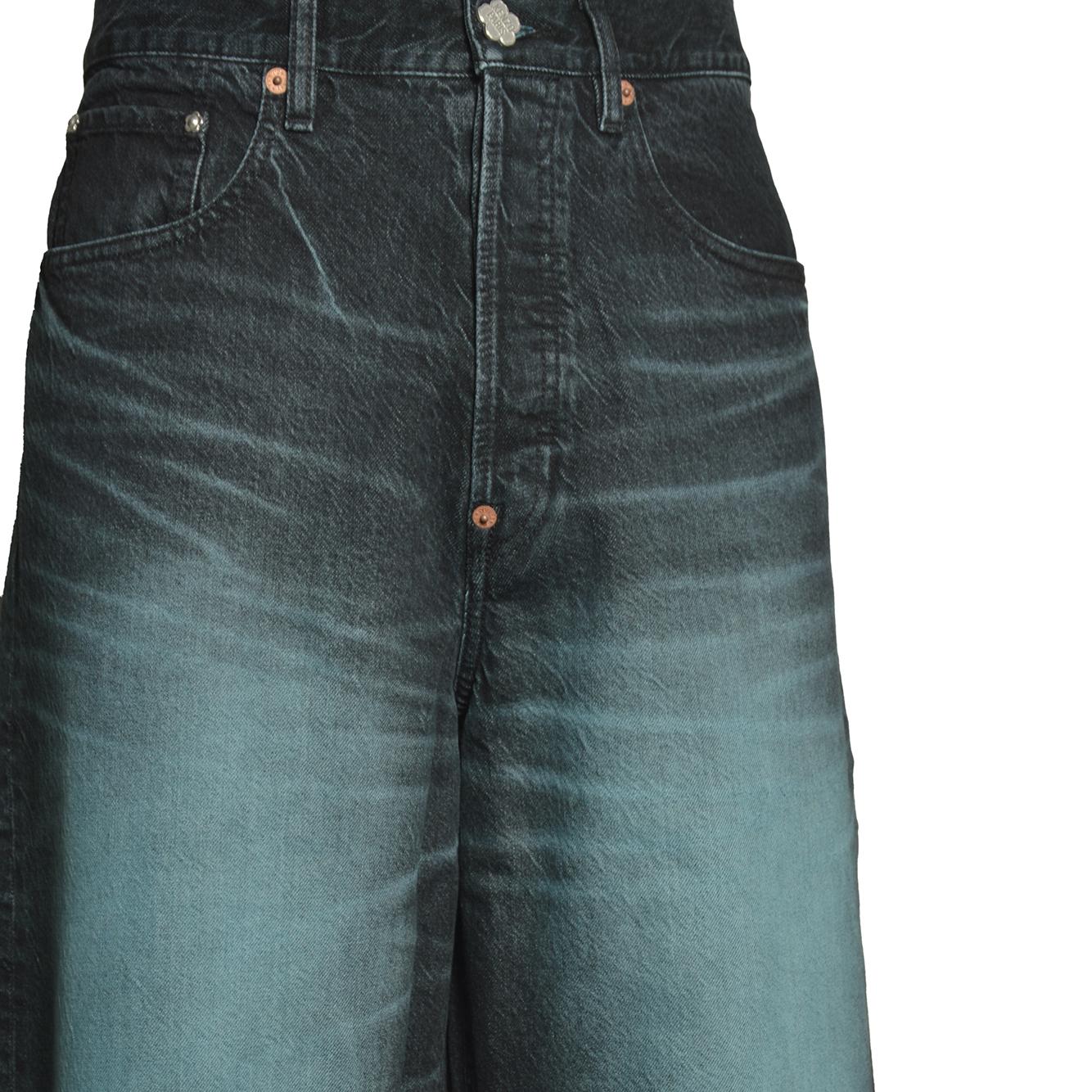 turn up wide fit jeans