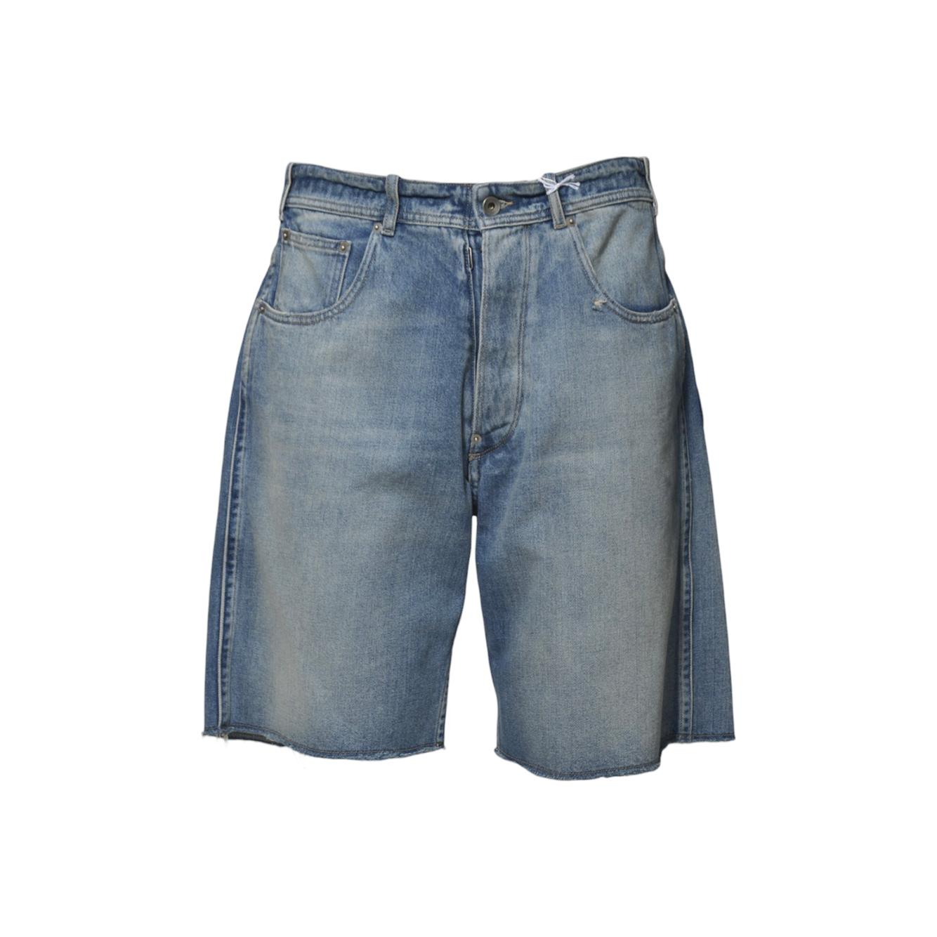 Bermuda Buckle in denim blu Maison Margiela