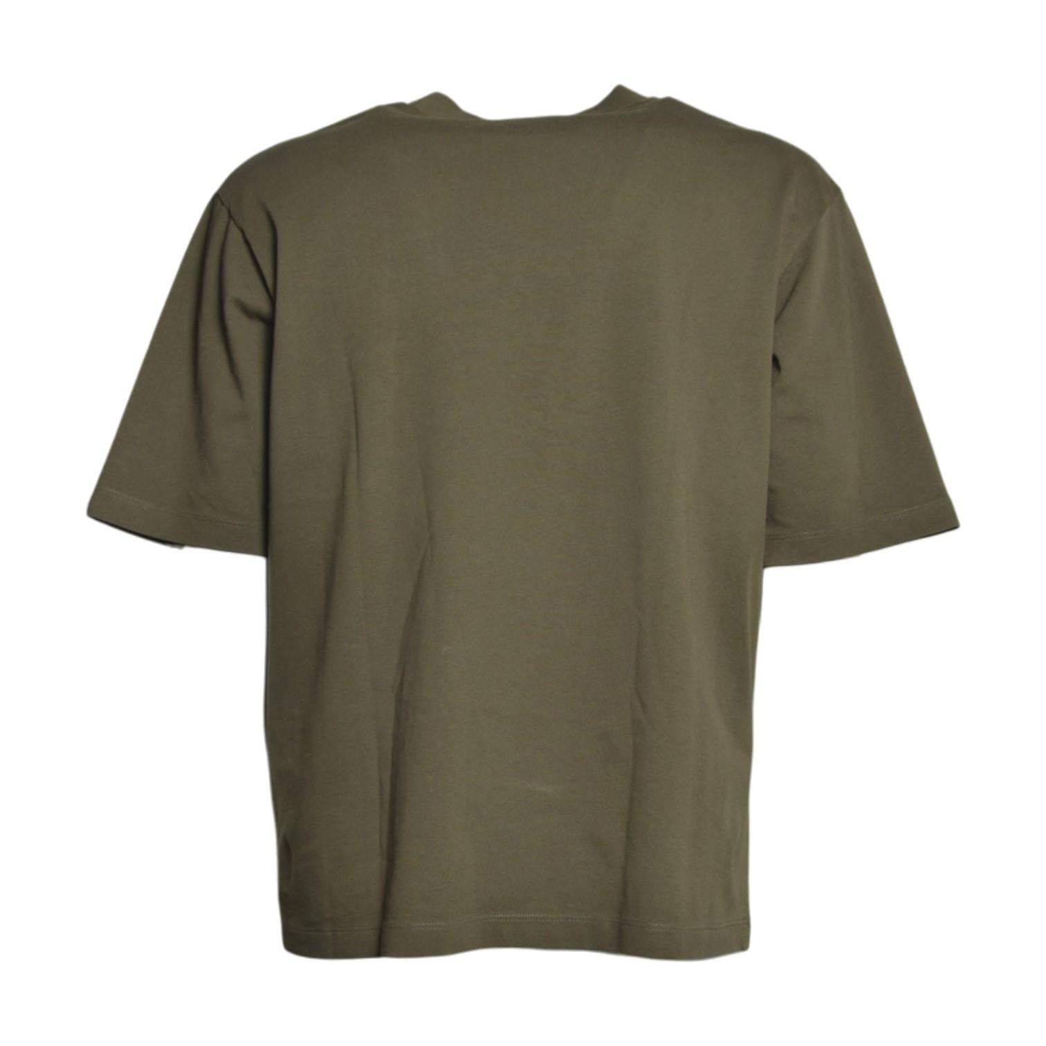 T-shirt Phys Ed in cotone verde scuro Dsquared2