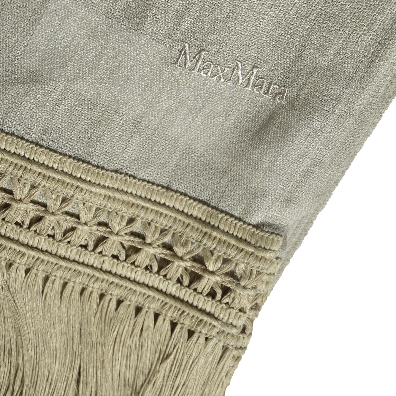 Stola Grammo in filato di lino beige Max Mara