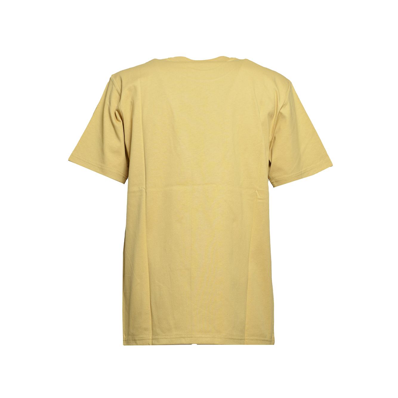 T-shirt University in cotone senape con stampa logo Carhartt Wip