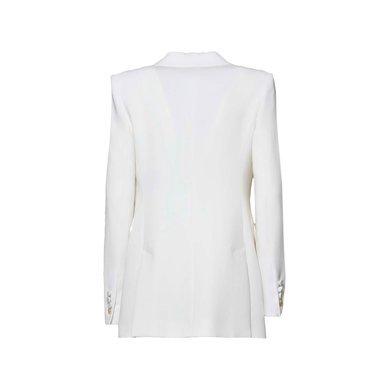 Giacca Plinio smoking in cady bianco sporco Max Mara