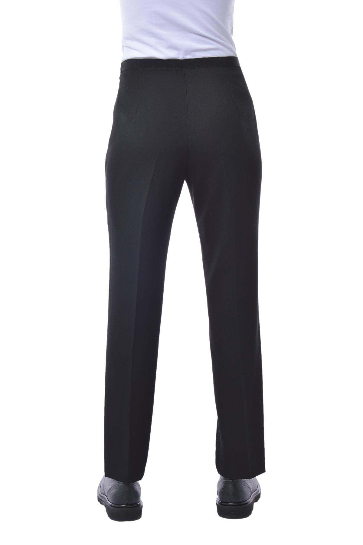 Pantalone a sigaretta in twill di lana nera Etro