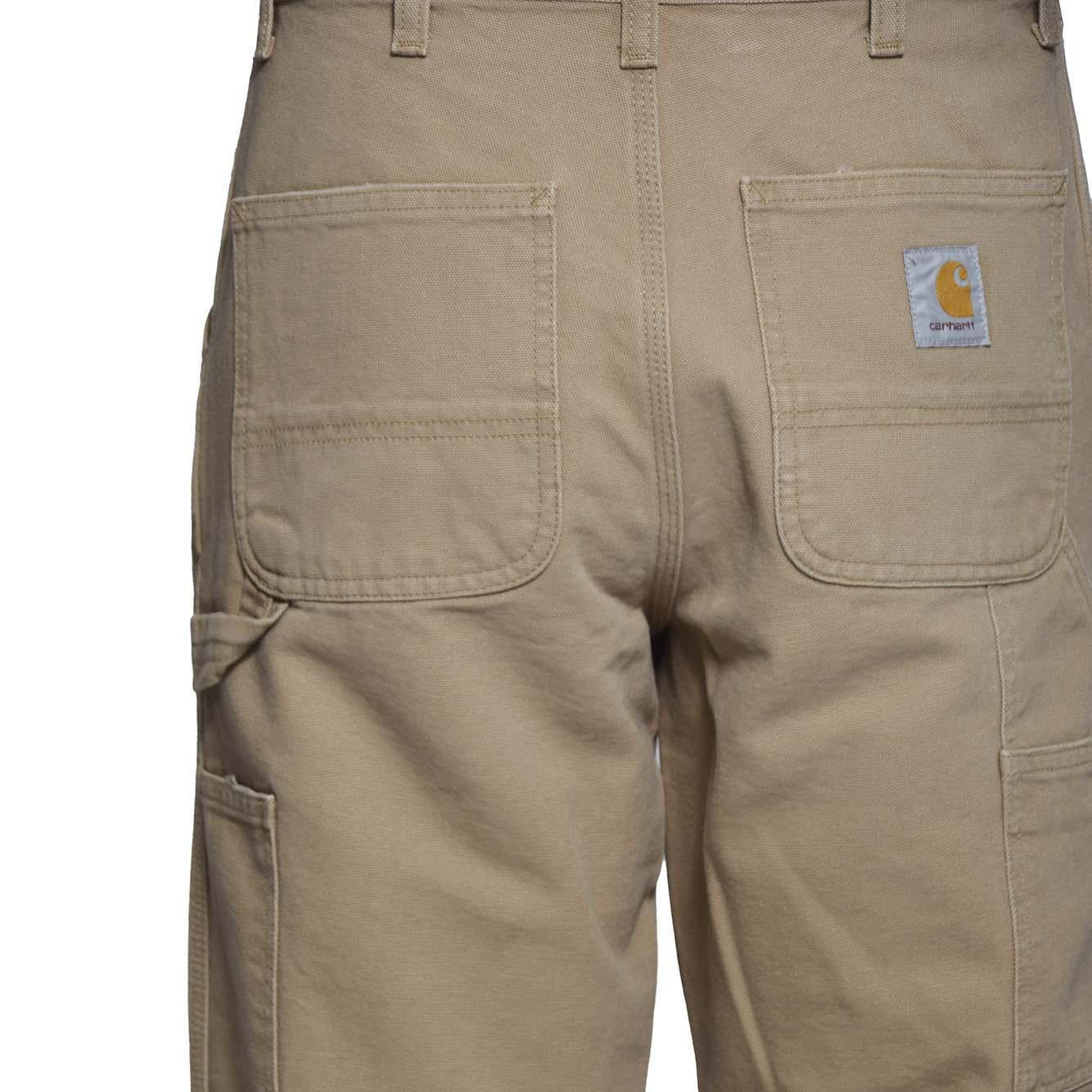 Pantalone Single Knee in cotone nocciola Carhartt Wip