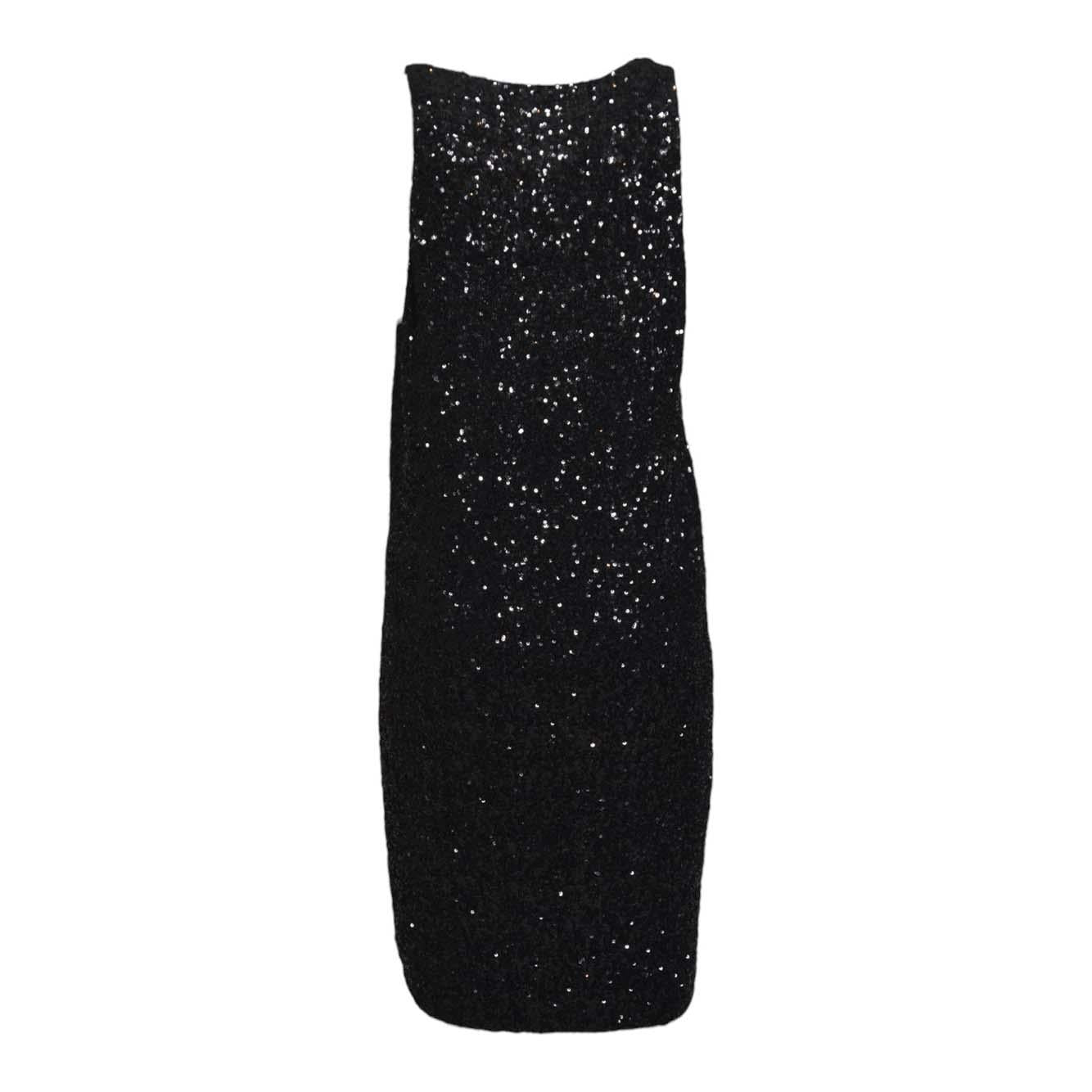 Abito Anja in paillettes nero Nineminutes