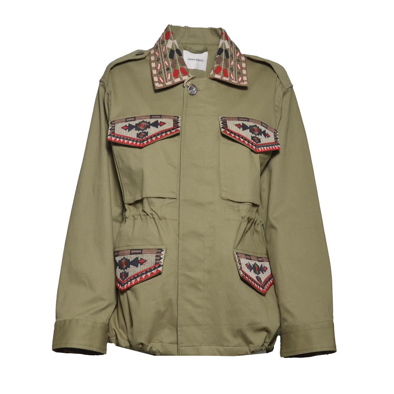 embroidered safari jacket