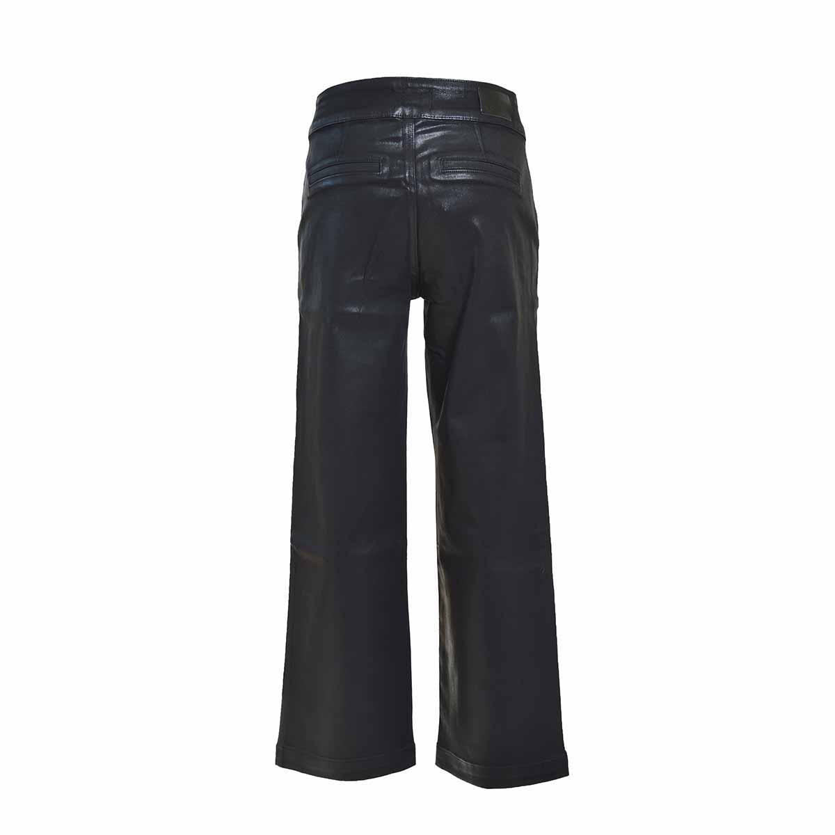 Jeans culotte Nellie spalmato Luxe Coating nero Paige