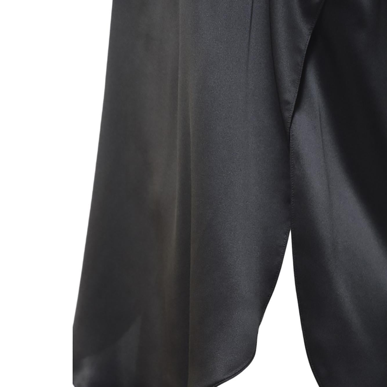 Top Filly in raso di seta nero Max Mara