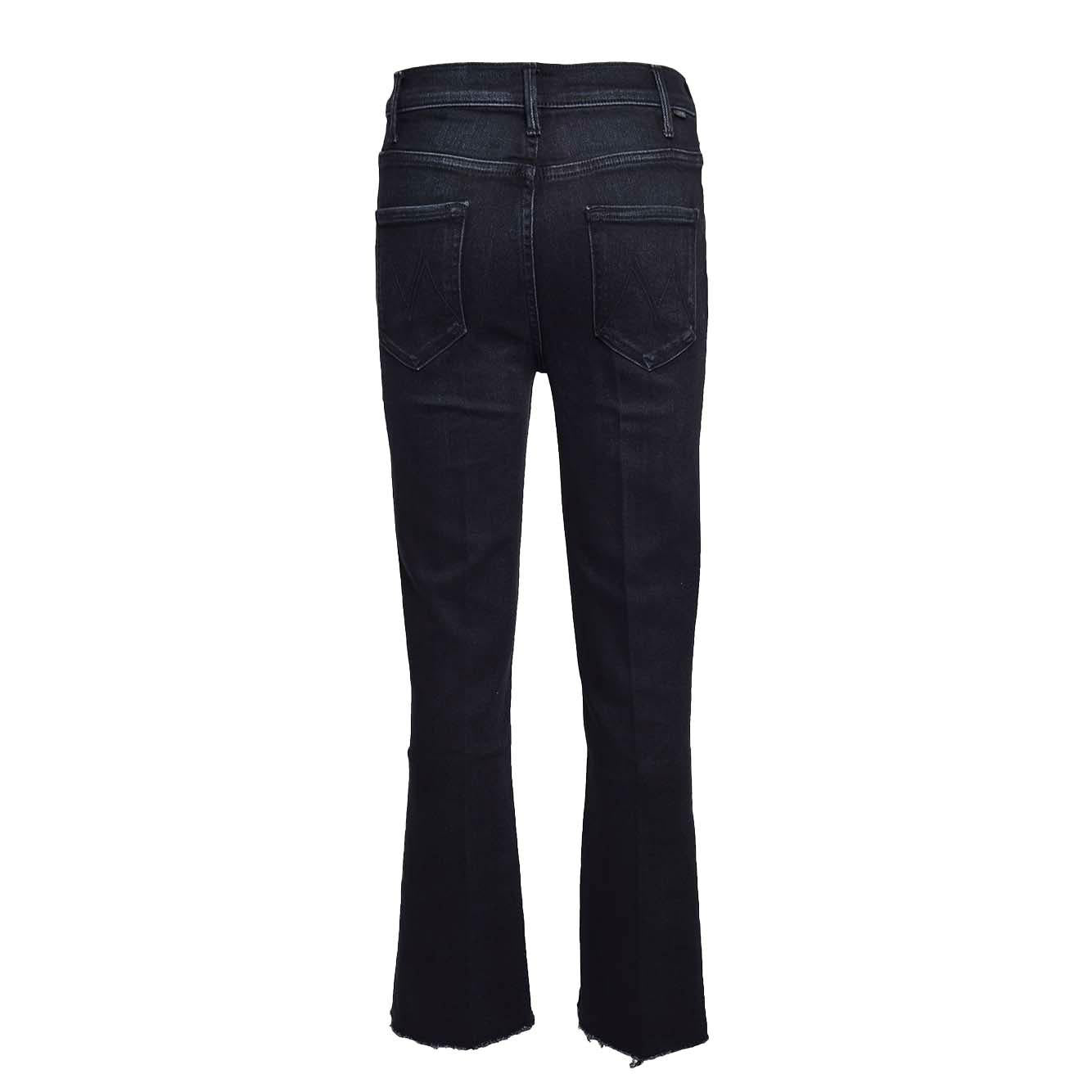 Jeans in cotone The Hustler Ankle Fray nero Mother Women