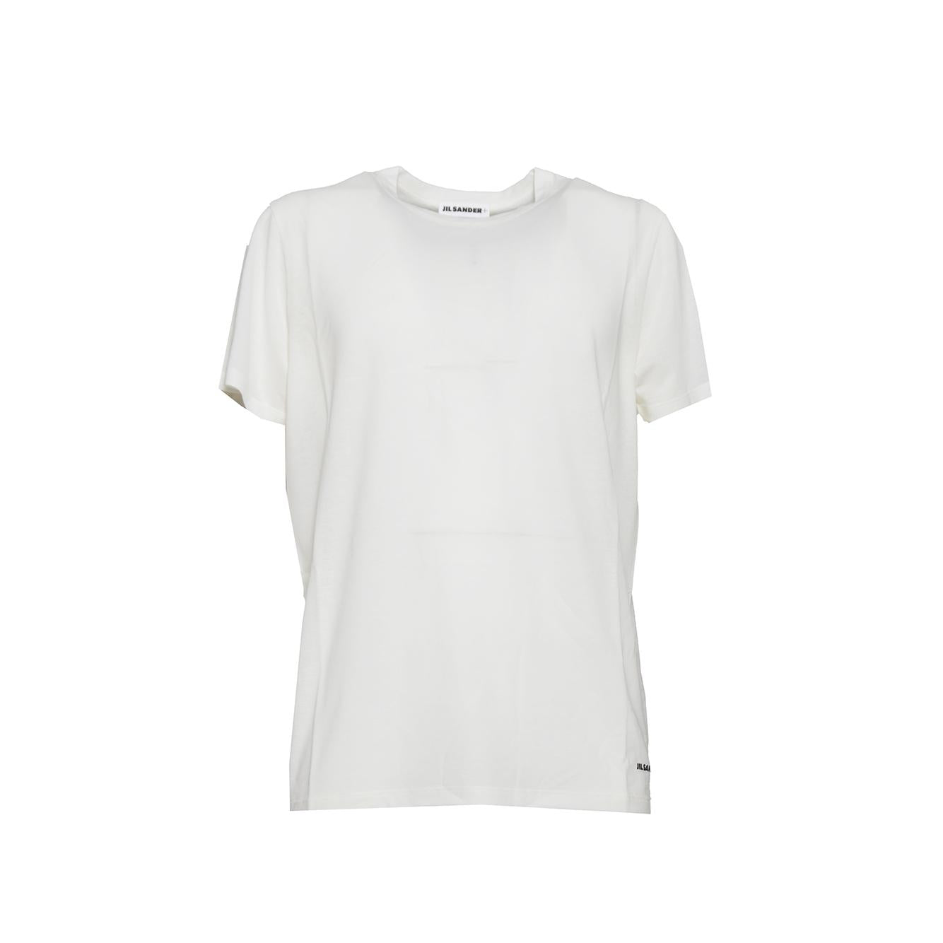 T-shirt maniche corte in cotone burro Jil Sander+