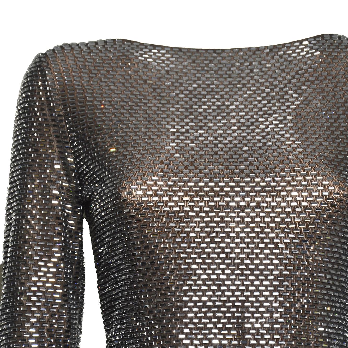 gunmetal rhinestone top
