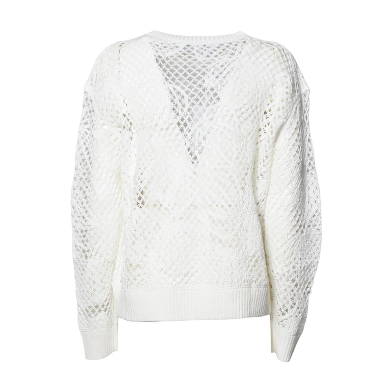 Maglia Farea in cotone ricamato bianco Max Mara