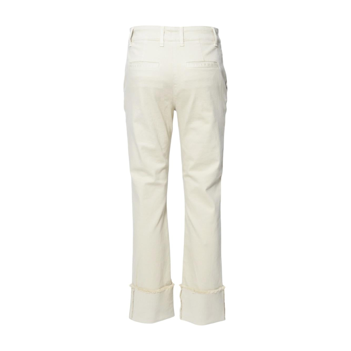 Pantalone Vida in denim di cotone beige Room52