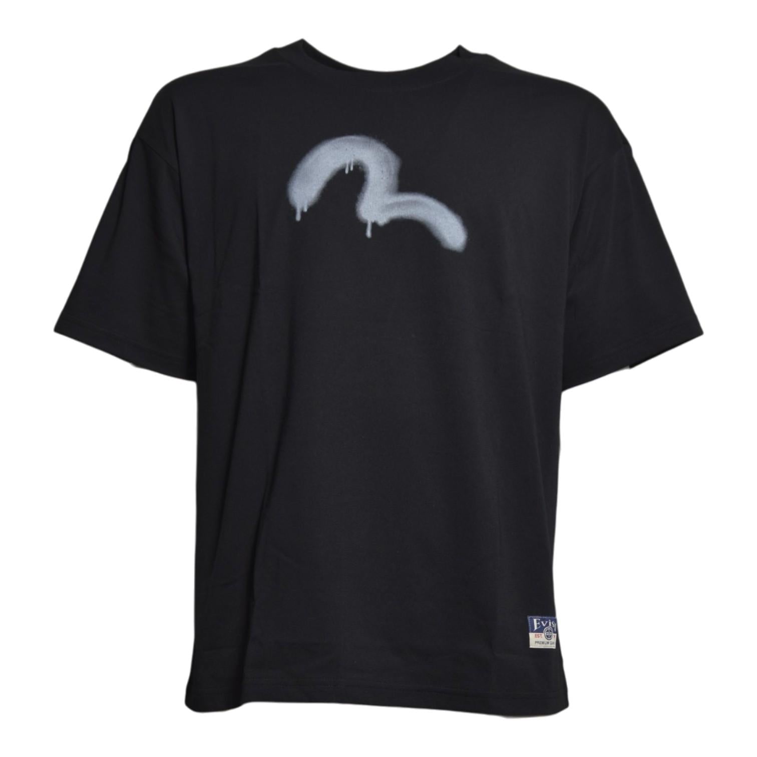 ht angel & graffiti slogan printed ss tee