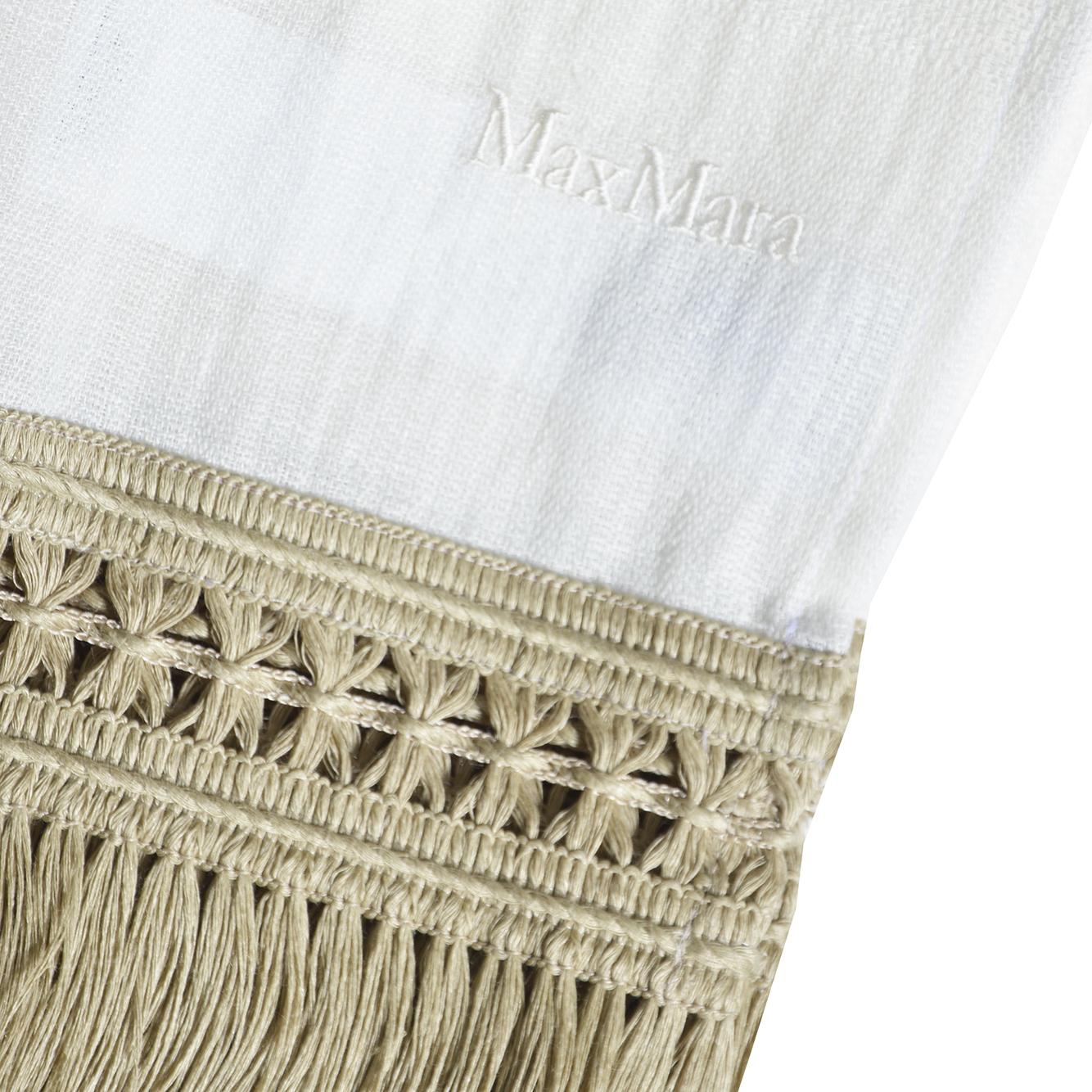 Stola Grammo in filato di lino avorio Max Mara