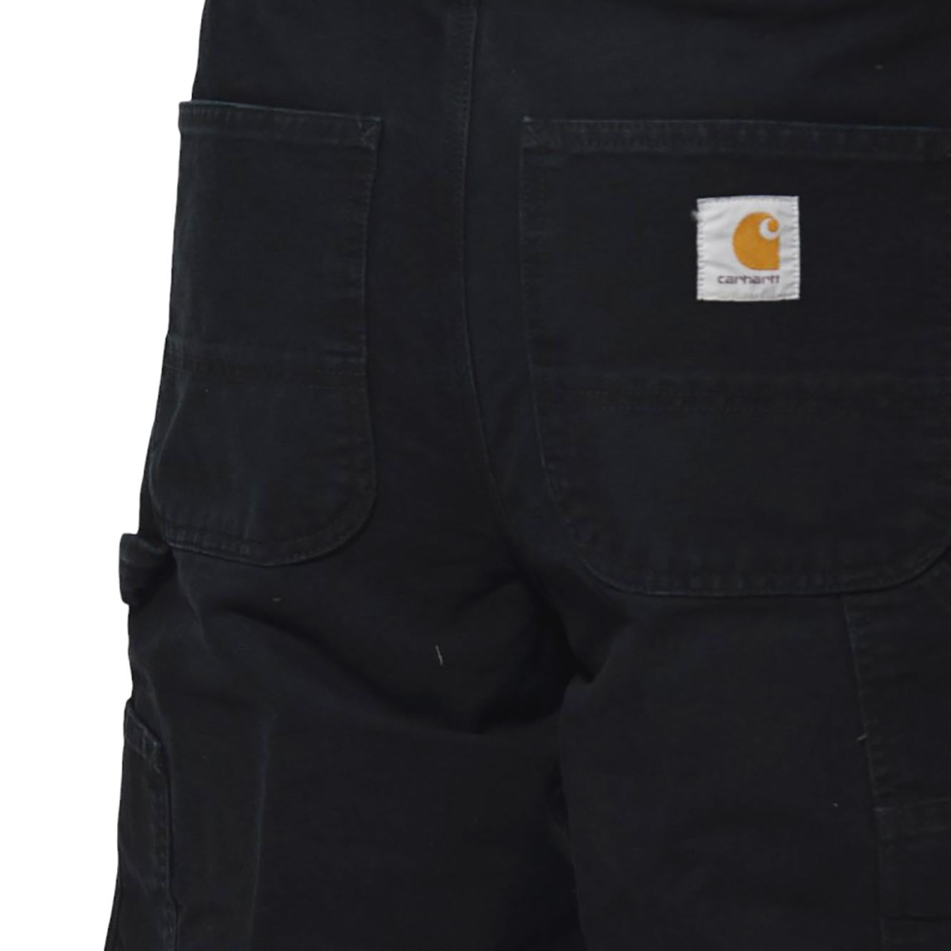 Bermuda Single Knee in tela nera Carhartt Wip