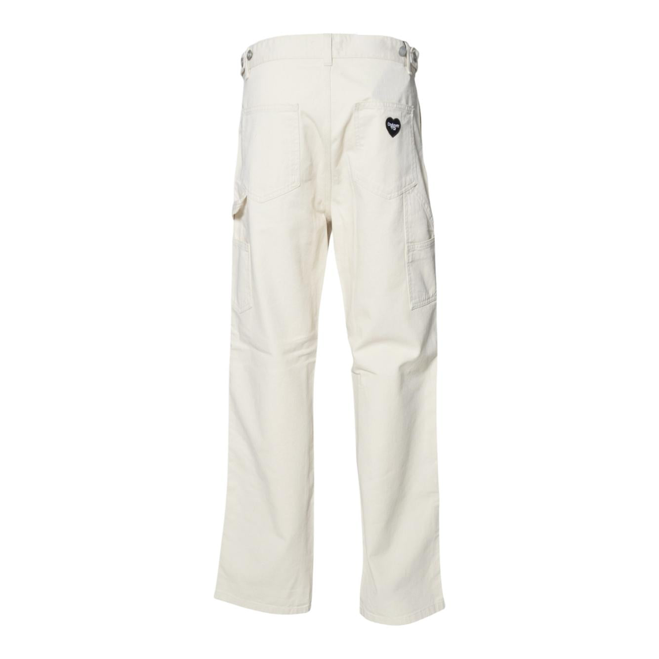 Pantalone W Pierce Straight in cotone beige Carhartt Wip