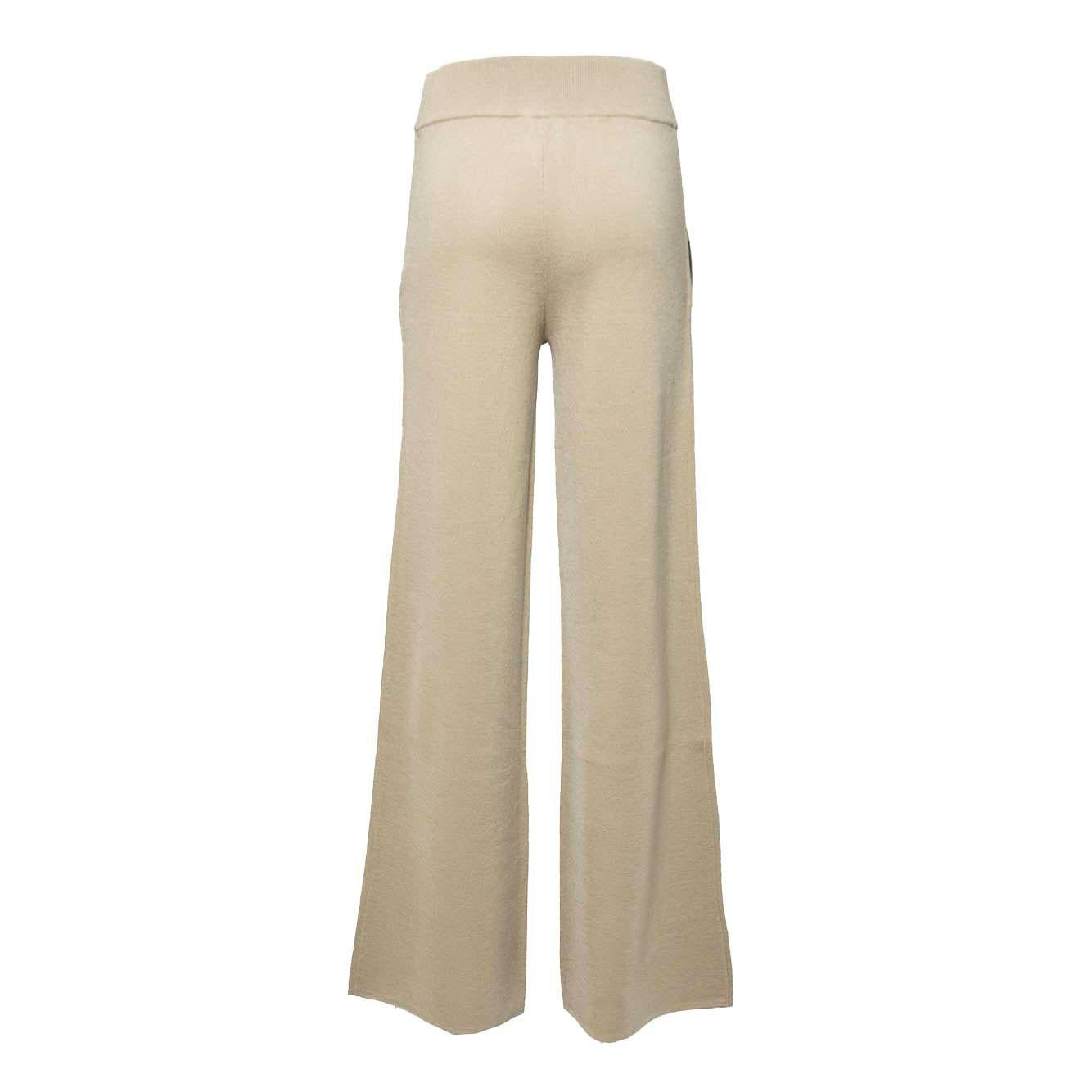 Pantalone Zigote ampio in lana vergine cammello Max Mara