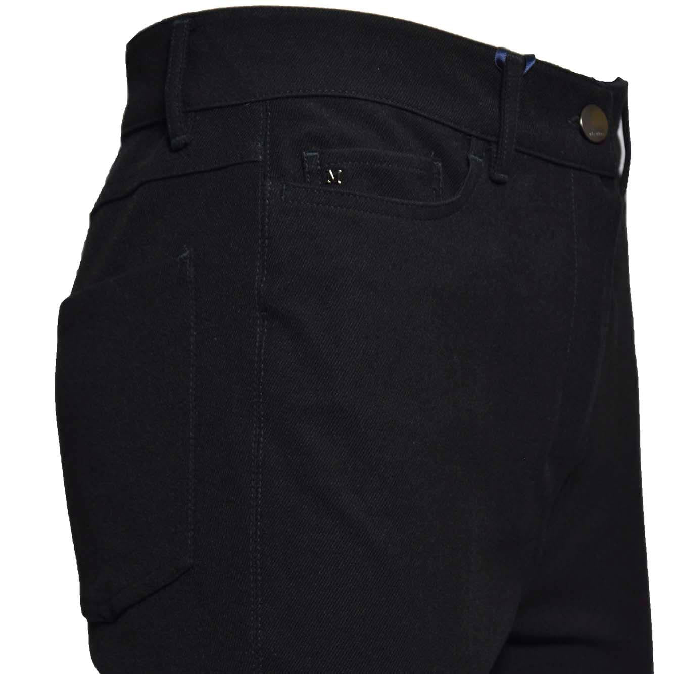 Pantalone Tabarin in twill di cotone nero S Max Mara