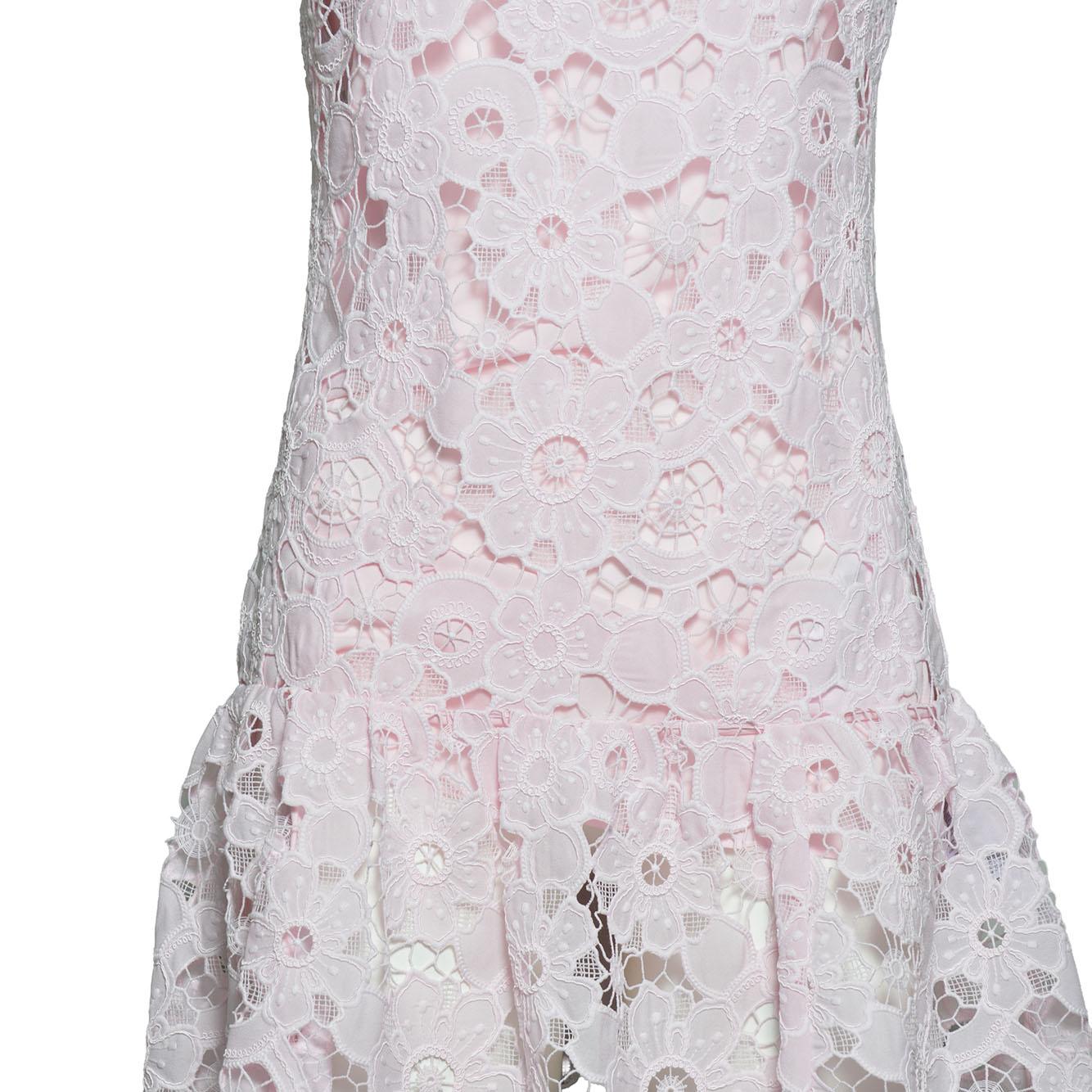 lace collared mini dress