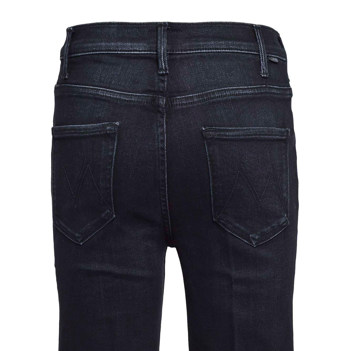 Jeans in cotone The Hustler Ankle Fray nero Mother Women
