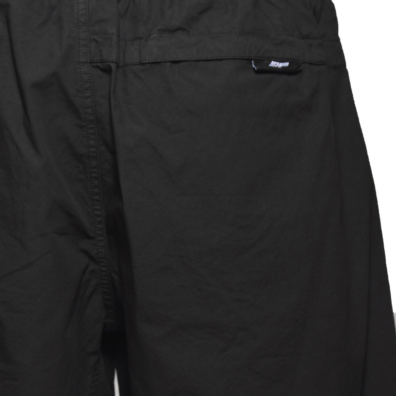 Bermuda in cotone nero con fibbia MSGM