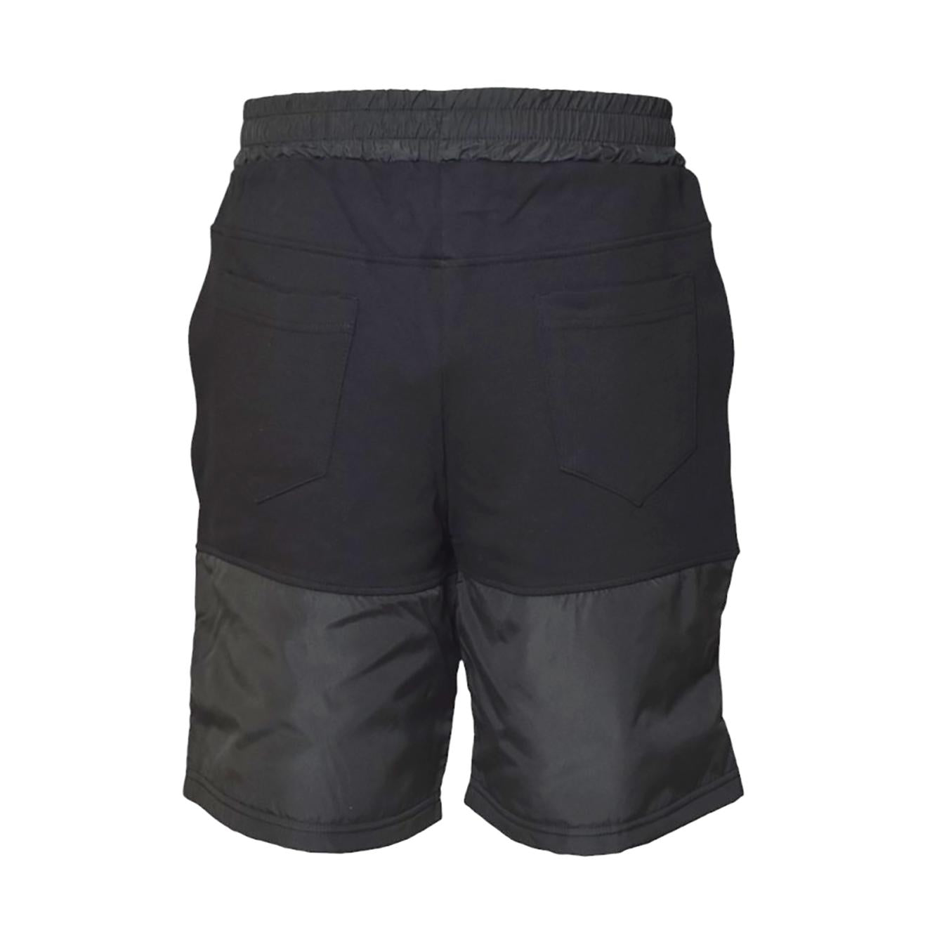Bermuda Band Logo in nylon nero GCDS