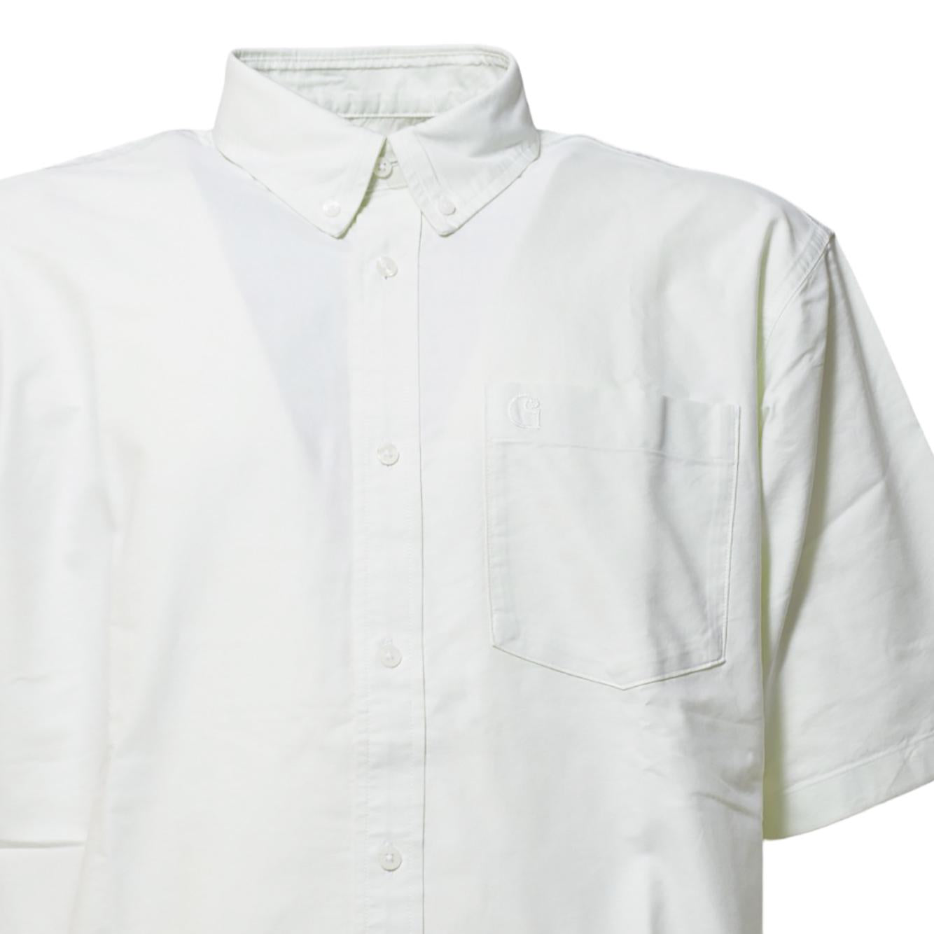 Camicia Braxton maniche corte in cotone verde Carhartt Wip