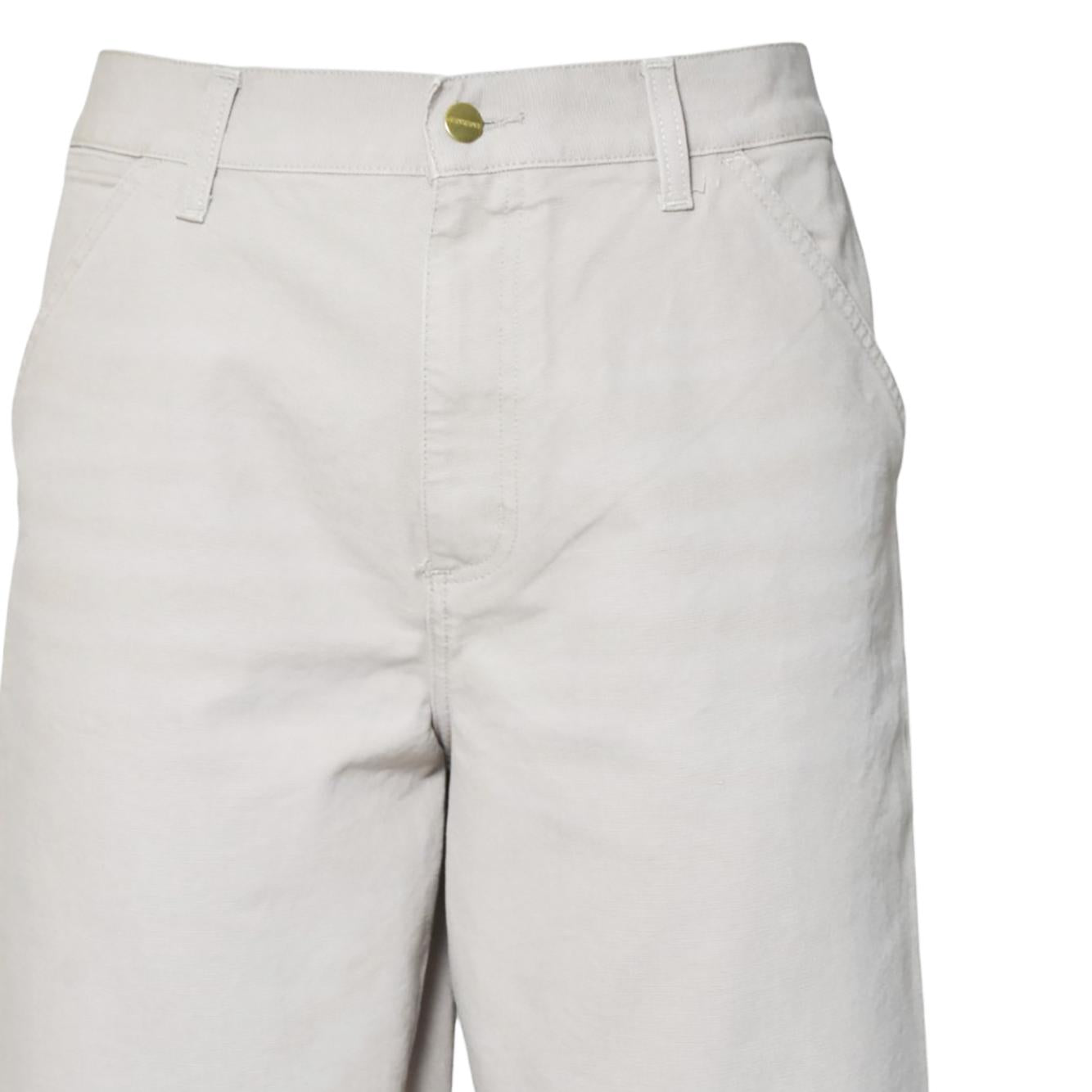 Pantalone Single Knee in tela beige Carhartt Wip