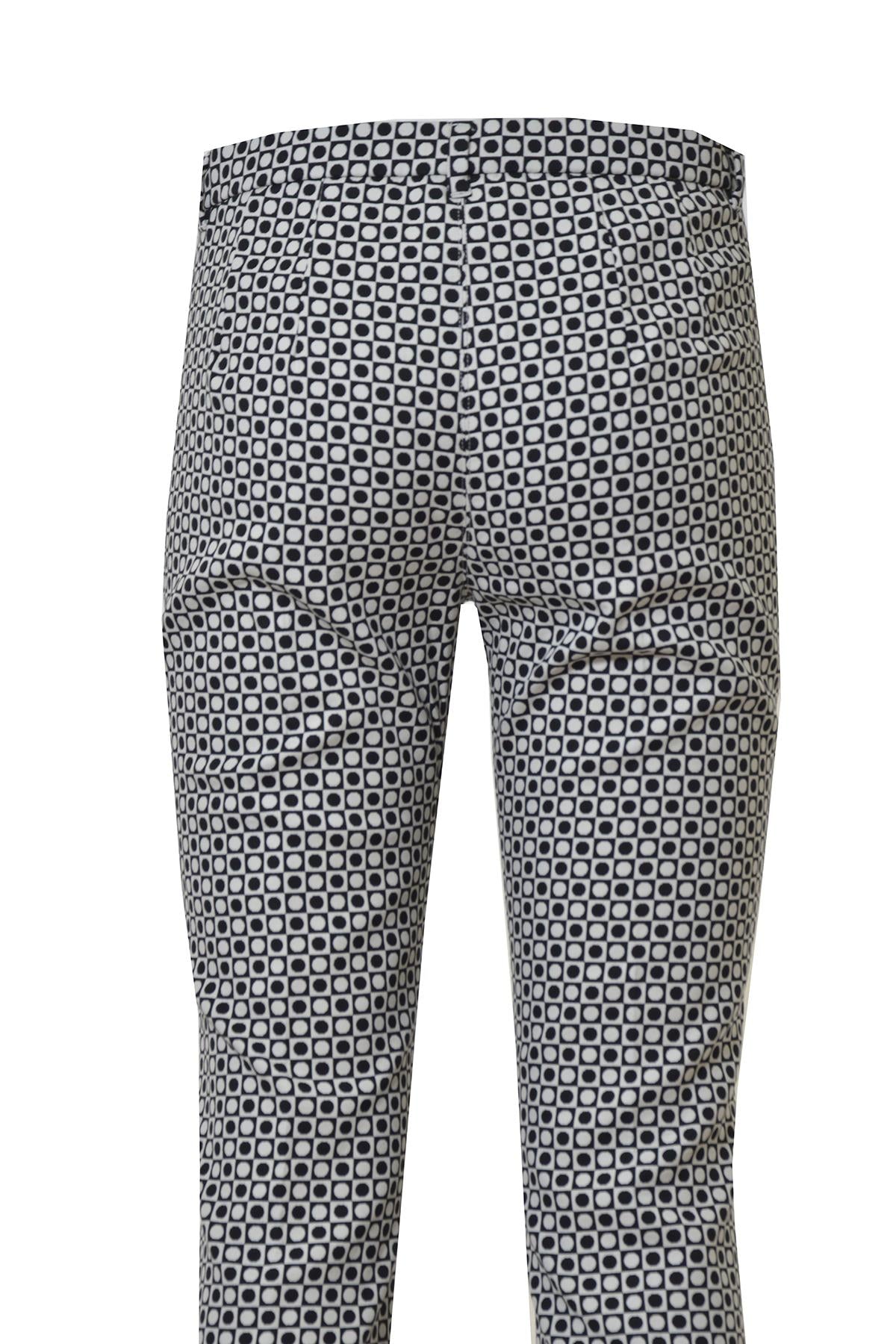 Pantalone Belford in misto cotone fantasia 'S Max Mara