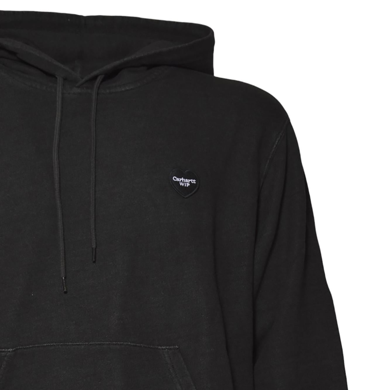 Felpa Ingo con cappuccio in cotone nero Carhartt Wip