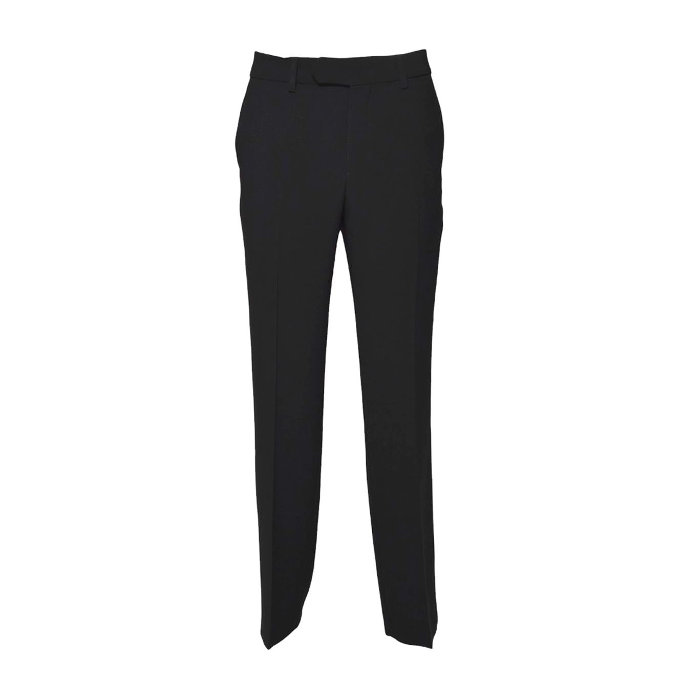 Pantalone in crepe cady nero Aspesi