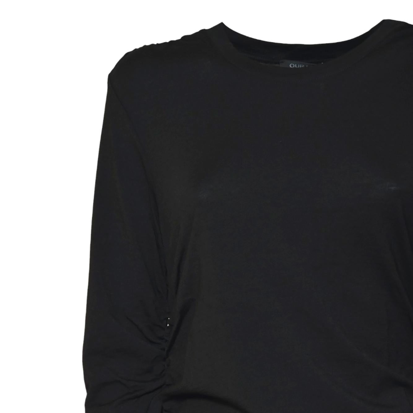strain slim longsleeve intellectual black wool jersey