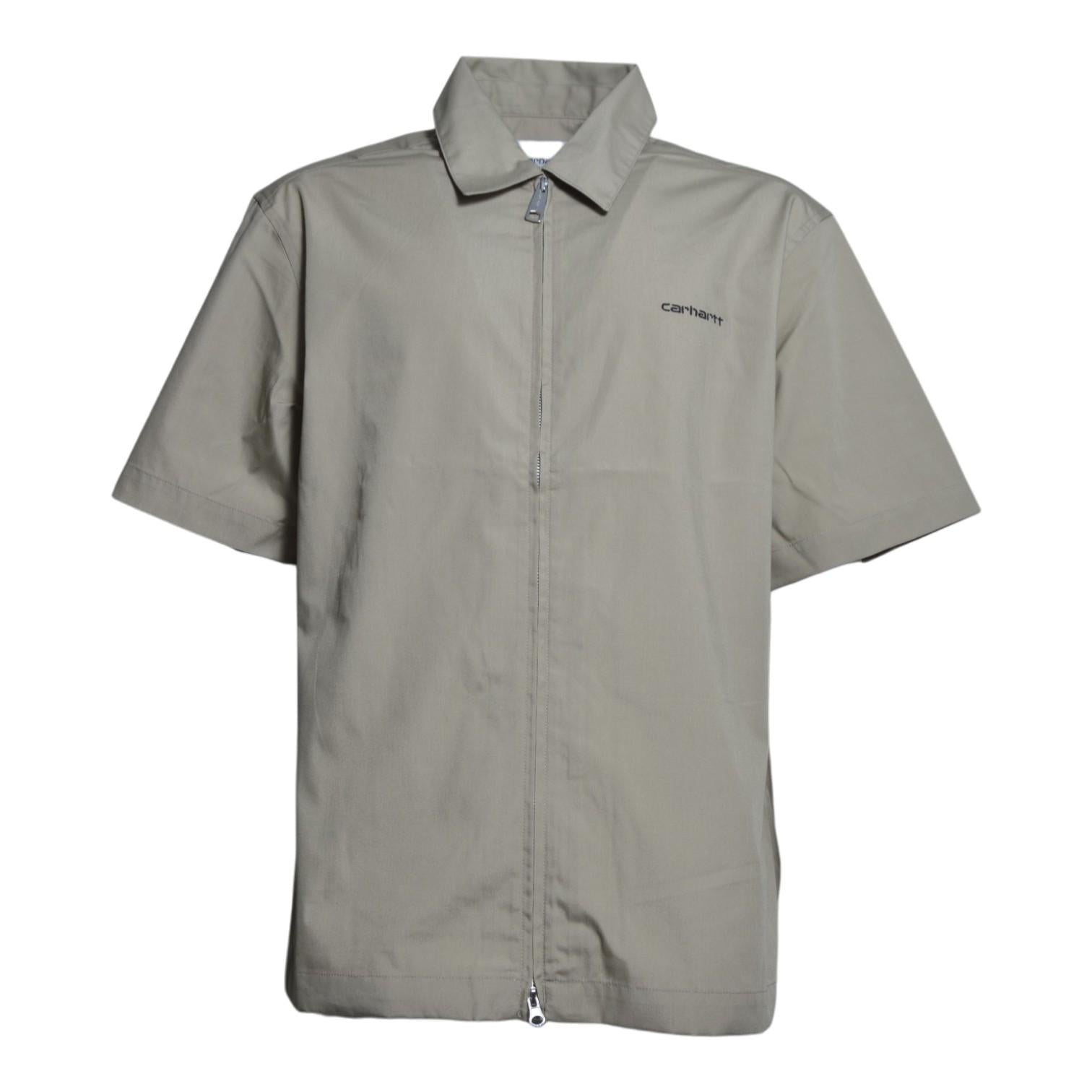 s/s postal zip shirt polyester/cotton